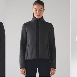 lululemon athletica its fleecing cold zip up Jacket